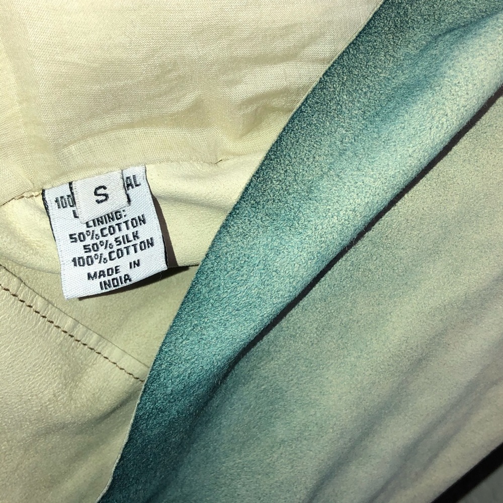 Free People Dip Dye Paint Suede Trench size small - Picture 6 of 12